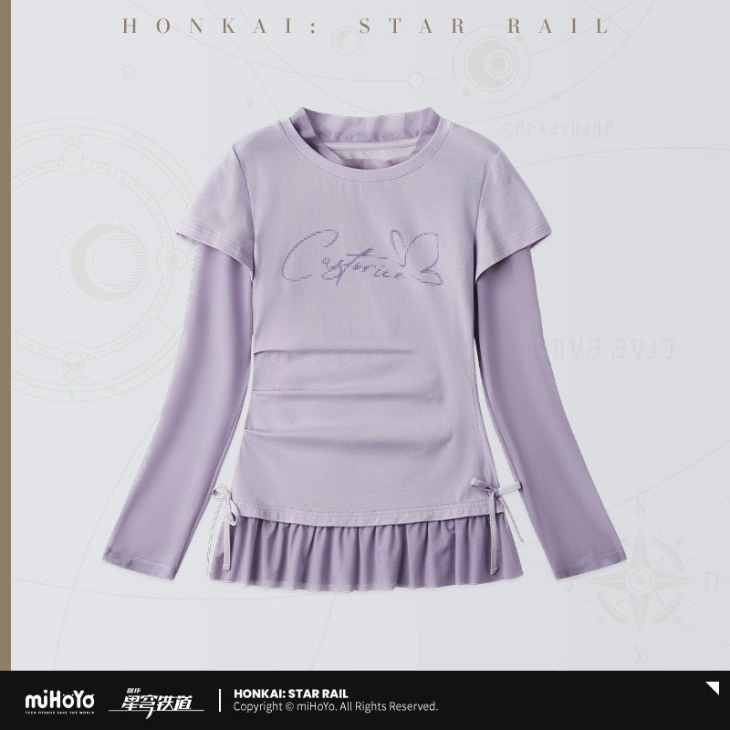 [OFFICIAL] Honkai Star Rail Castorice Impression Series Clothes - Mock Two-Piece T Shirt - Teyvat Tavern - Genshin Impact & Honkai Star Rail & 3Z Merch