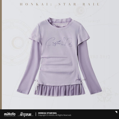 [OFFICIAL] Honkai Star Rail Castorice Impression Series Clothes - Mock Two-Piece T Shirt - Teyvat Tavern - Genshin Impact & Honkai Star Rail & 3Z Merch