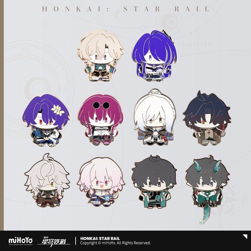[OFFICIAL] Honkai Star Rail Character Chibi Cute Metal Shake Badge - Teyvat Tavern - Genshin Impact & Honkai Star Rail & 3Z Merch
