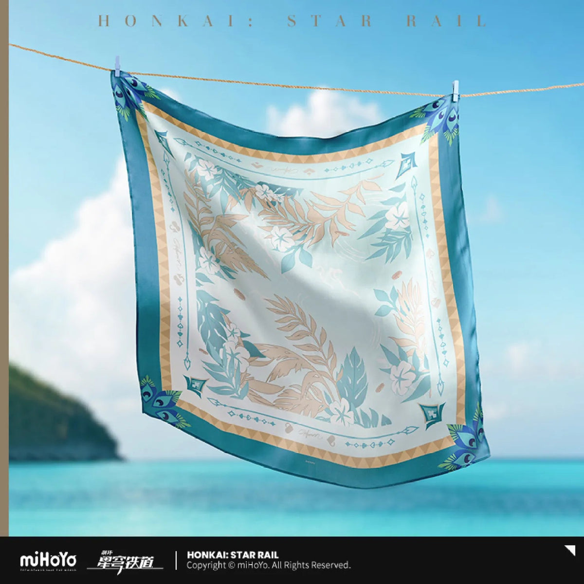 [OFFICIAL] Honkai Star Rail Character Impression Silk Scarf - Teyvat Tavern - Genshin Impact & Honkai Star Rail & 3Z Merch
