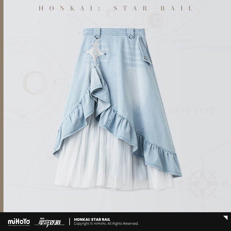 [OFFICIAL] Honkai Star Rail Cyrene Impression Series Clothes - Denim Skirt - Teyvat Tavern - Genshin Impact & Honkai Star Rail & 3Z Merch