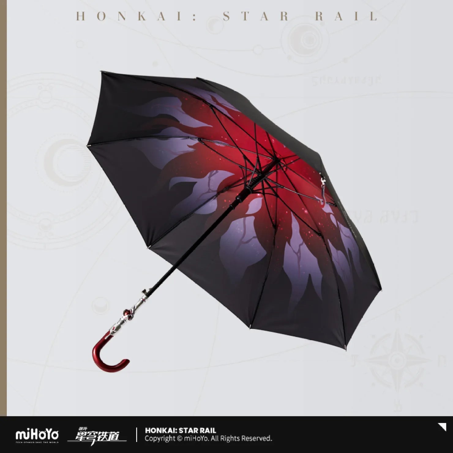 [OFFICIAL] Honkai Star Rail Evernight Impression Series Accessories - Long Handled Umbrella - Teyvat Tavern - Genshin Impact & Honkai Star Rail & 3Z Merch