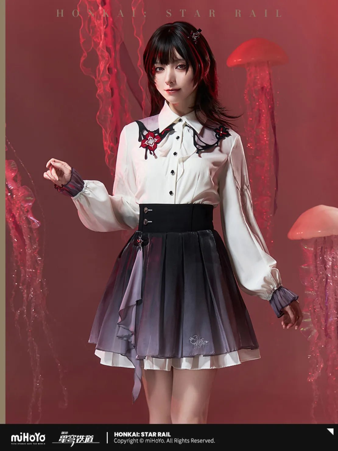 [OFFICIAL] Honkai Star Rail Evernight Impression Series Clothes - Long Sleeve Shirt - Teyvat Tavern - Genshin Impact & Honkai Star Rail & 3Z Merch