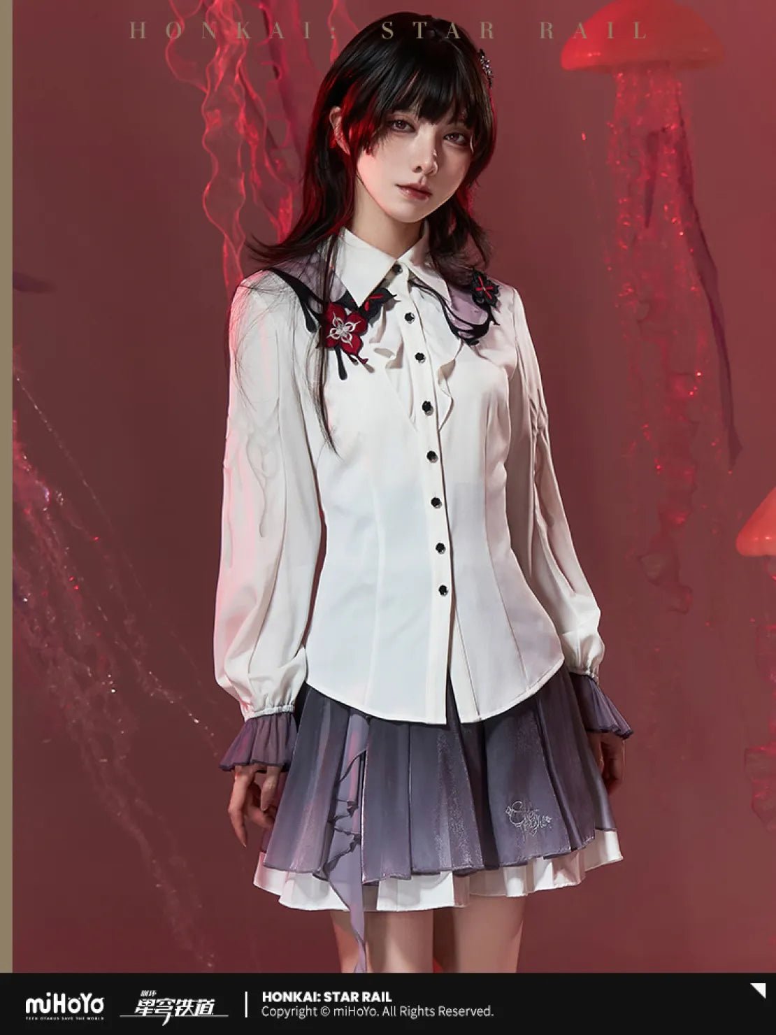 [OFFICIAL] Honkai Star Rail Evernight Impression Series Clothes - Long Sleeve Shirt - Teyvat Tavern - Genshin Impact & Honkai Star Rail & 3Z Merch