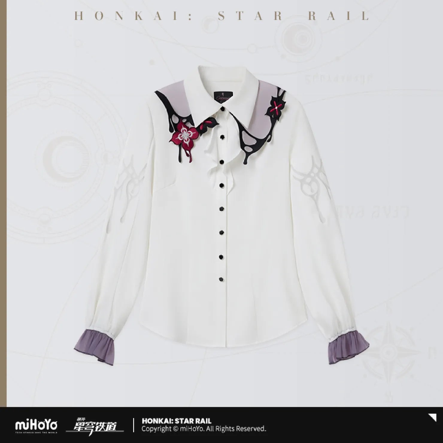 [OFFICIAL] Honkai Star Rail Evernight Impression Series Clothes - Long Sleeve Shirt - Teyvat Tavern - Genshin Impact & Honkai Star Rail & 3Z Merch