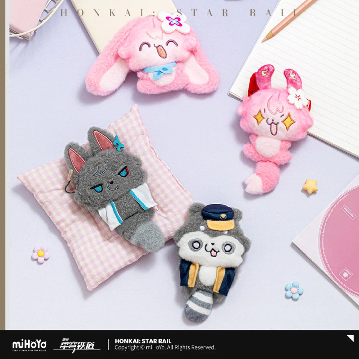 [OFFICIAL] Honkai Star Rail Fluffy Across The Blue Series Hanging Plush Charm - Teyvat Tavern - Genshin Impact & Honkai Star Rail & 3Z Merch