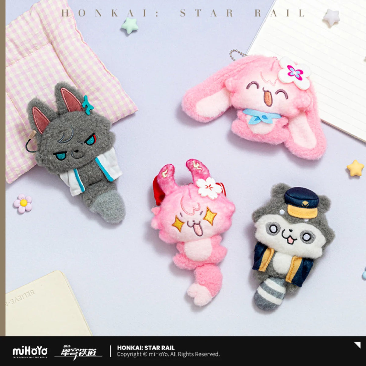[OFFICIAL] Honkai Star Rail Fluffy Across The Blue Series Hanging Plush Charm - Teyvat Tavern - Genshin Impact & Honkai Star Rail & 3Z Merch