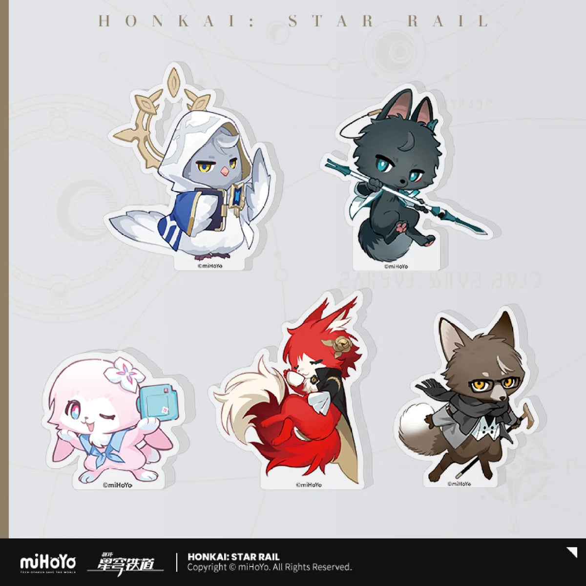 [OFFICIAL] Honkai Star Rail Fluffy Across The Blue Series Mini Acrylic Stand Figure - Teyvat Tavern - Genshin Impact & Honkai Star Rail & 3Z Merch