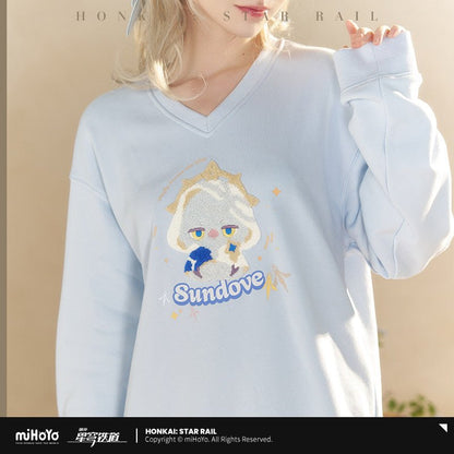 [OFFICIAL] Honkai Star Rail Fluffy Across The Blue Series Sweatshirt - Teyvat Tavern - Genshin Impact & Honkai Star Rail & 3Z Merch