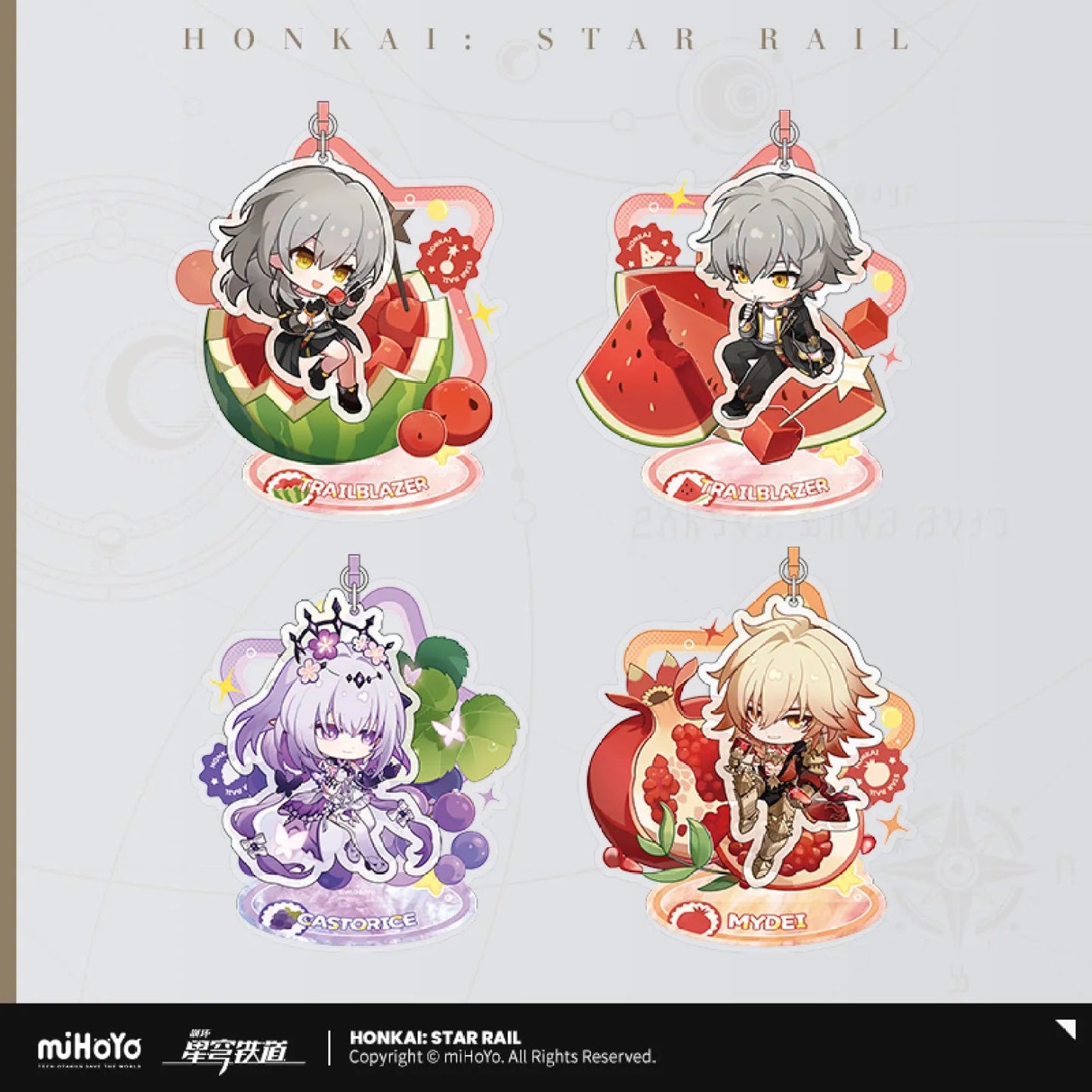 [OFFICIAL] Honkai Star Rail Fruity Summer Series Chibi Acrylic Stand - Teyvat Tavern - Genshin Impact & Honkai Star Rail & 3Z Merch