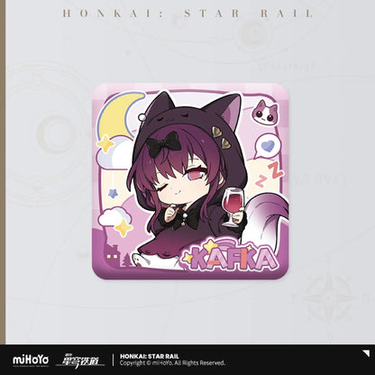[OFFICIAL] Honkai Star Rail Girls Dormitory Chibi Series Square Badge - Teyvat Tavern - Genshin Impact & Honkai Star Rail & 3Z Merch