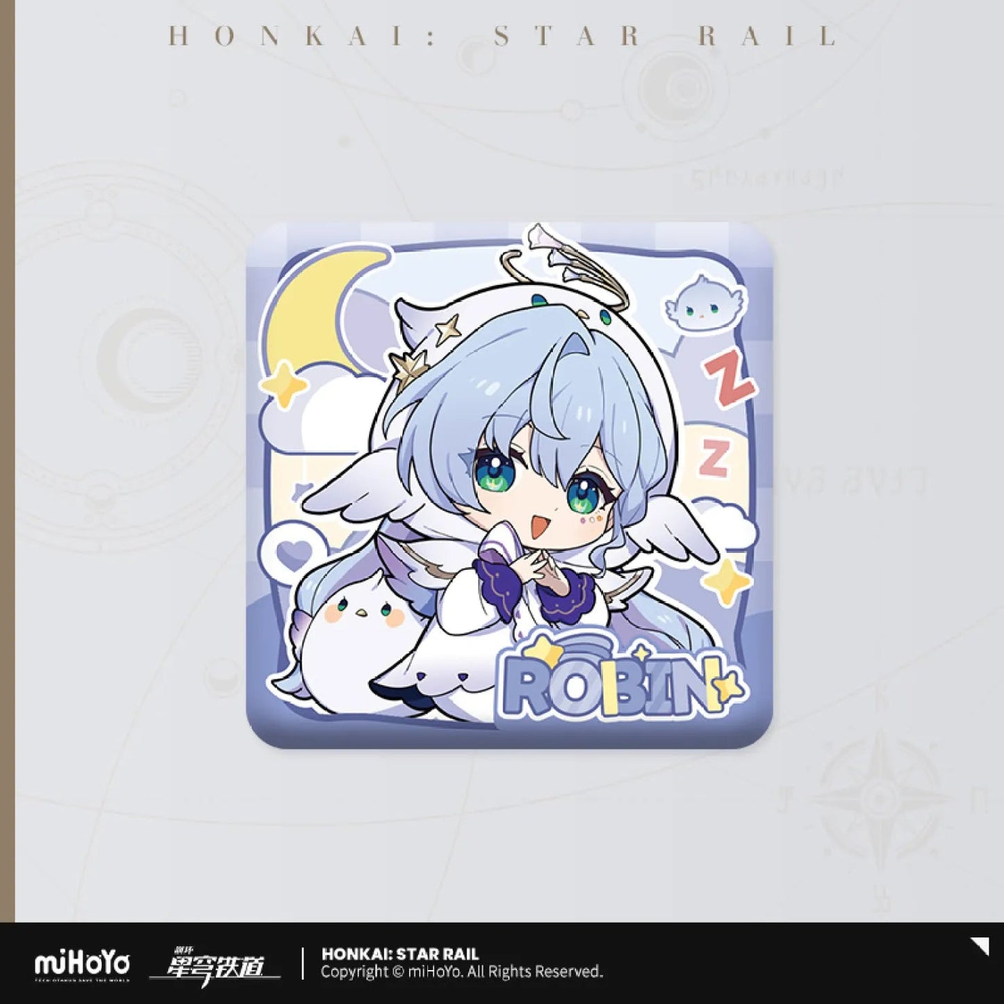 [OFFICIAL] Honkai Star Rail Girls Dormitory Chibi Series Square Badge - Teyvat Tavern - Genshin Impact & Honkai Star Rail & 3Z Merch