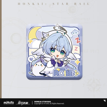 [OFFICIAL] Honkai Star Rail Girls Dormitory Chibi Series Square Badge - Teyvat Tavern - Genshin Impact & Honkai Star Rail & 3Z Merch