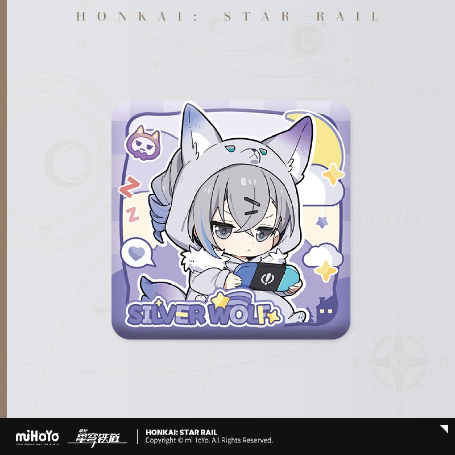 [OFFICIAL] Honkai Star Rail Girls Dormitory Chibi Series Square Badge - Teyvat Tavern - Genshin Impact & Honkai Star Rail & 3Z Merch