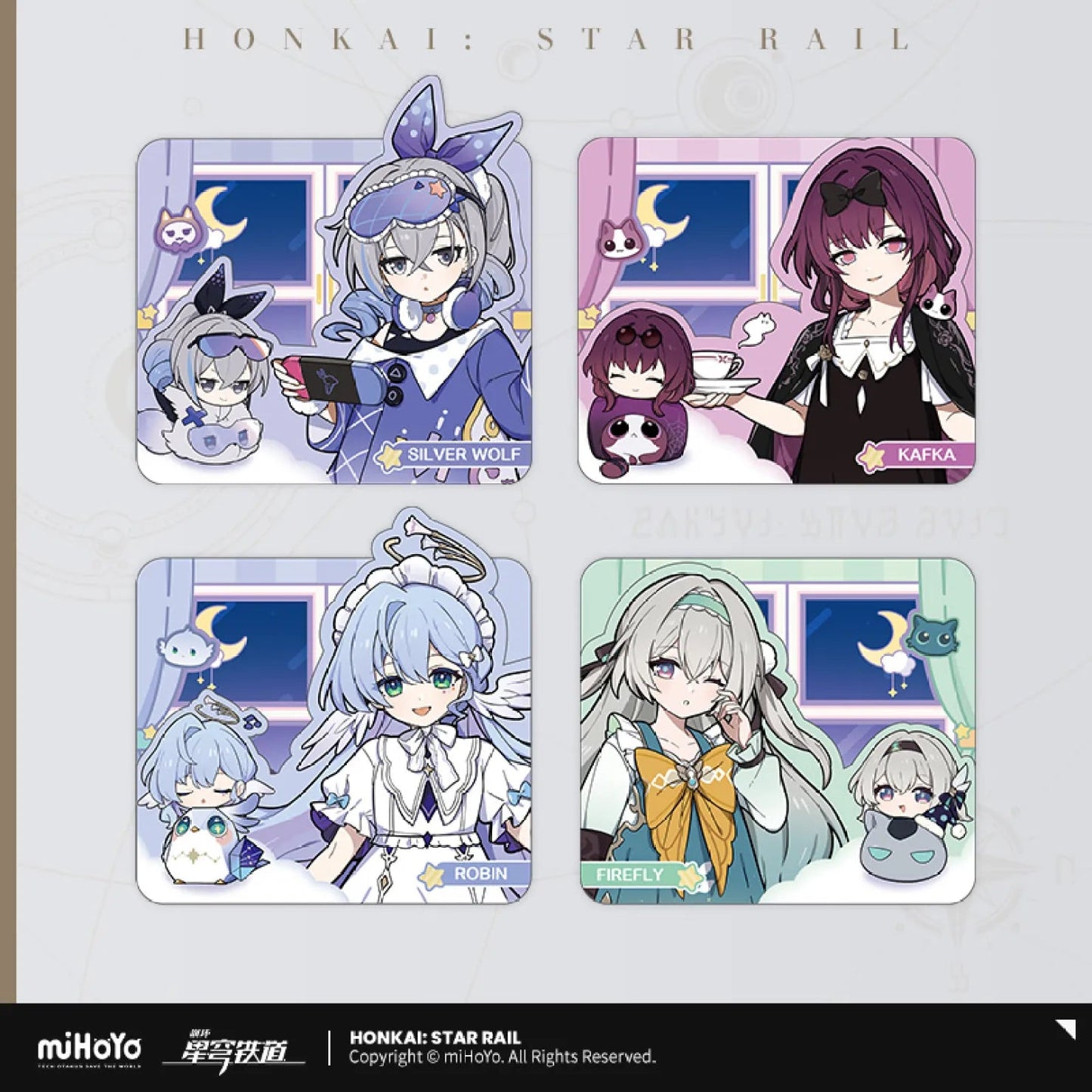 [OFFICIAL] Honkai Star Rail Girls Dormitory Series Collection Card Set - Teyvat Tavern - Genshin Impact & Honkai Star Rail & 3Z Merch
