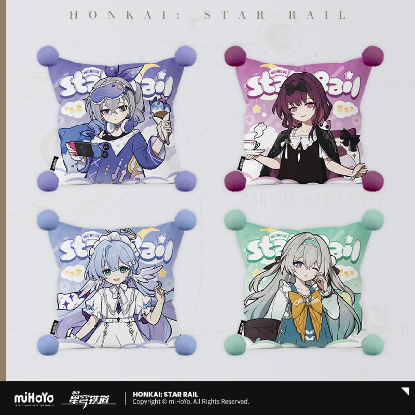 [OFFICIAL] Honkai Star Rail Girls Dormitory Series Throw Pillow - Teyvat Tavern - Genshin Impact & Honkai Star Rail & 3Z Merch