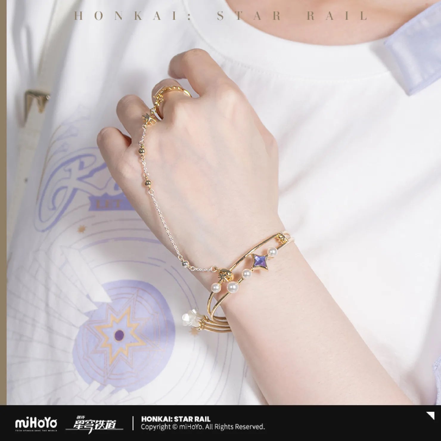 [OFFICIAL] Honkai Star Rail Robin Impression Accessories - Bracelet Ring Set - Teyvat Tavern - Genshin Impact & Honkai Star Rail & 3Z Merch