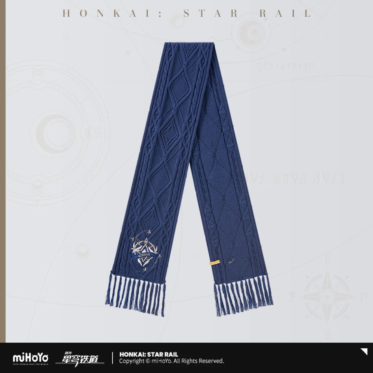 [OFFICIAL] Honkai Star Rail Sunday Impression Accessories - Scarf - Teyvat Tavern - Genshin Impact & Honkai Star Rail & 3Z Merch