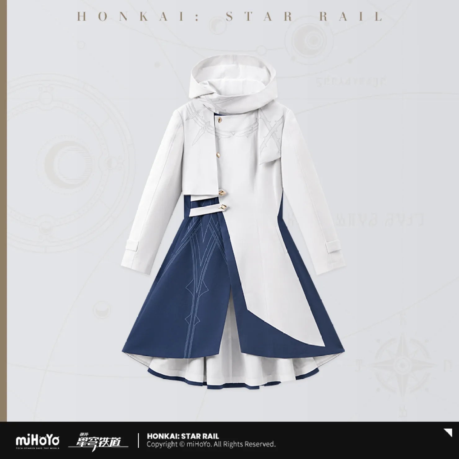 [OFFICIAL] Honkai Star Rail Sunday Impression Clothes - Faux Wool Coat - Teyvat Tavern - Genshin Impact & Honkai Star Rail & 3Z Merch