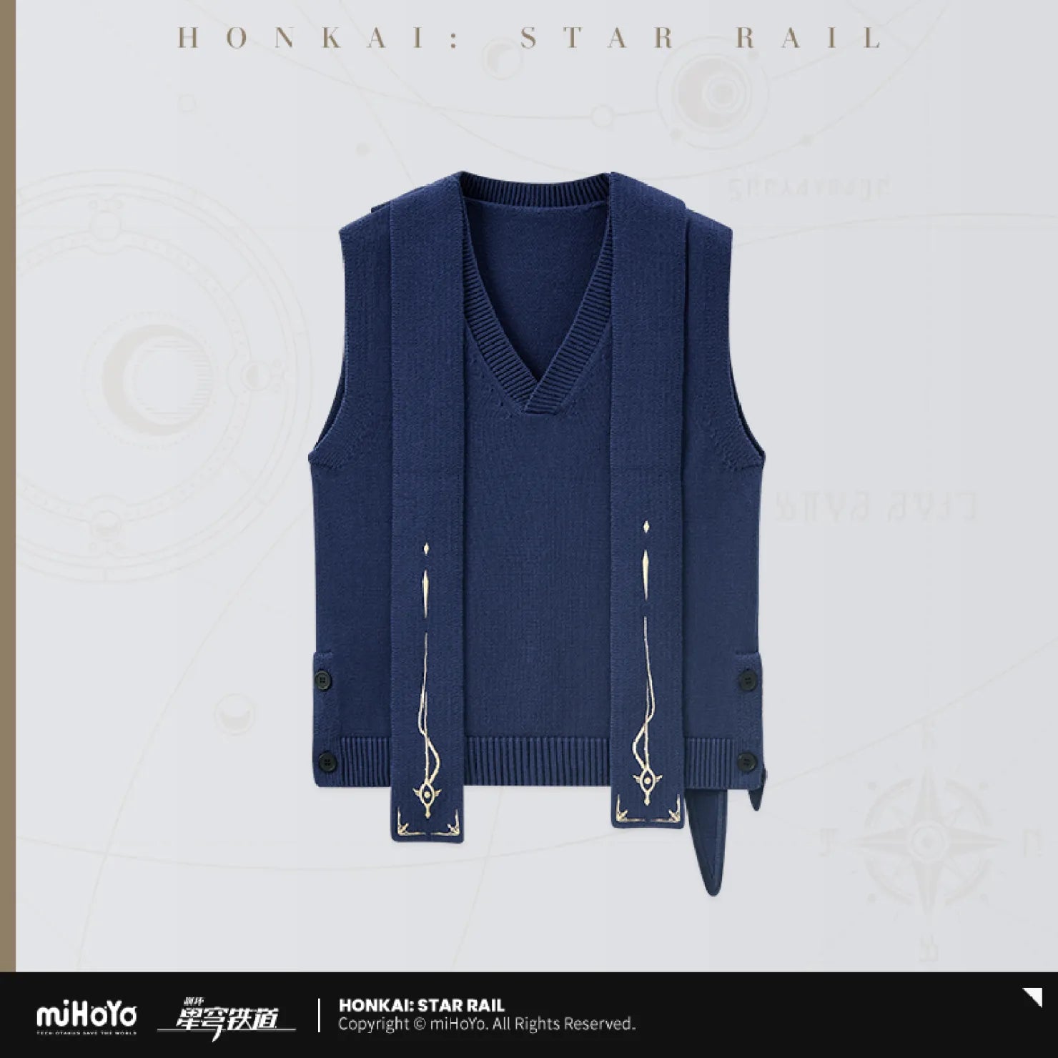 [OFFICIAL] Honkai Star Rail Sunday Impression Clothes - Vest - Teyvat Tavern - Genshin Impact & Honkai Star Rail & 3Z Merch