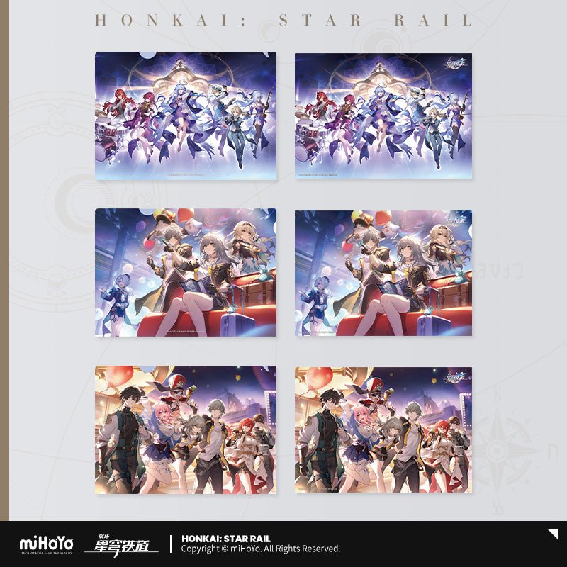 [OFFICIAL] Honkai Star Rail Theme Series Folder Poster Set - Teyvat Tavern - Genshin Impact & Honkai Star Rail & 3Z Merch