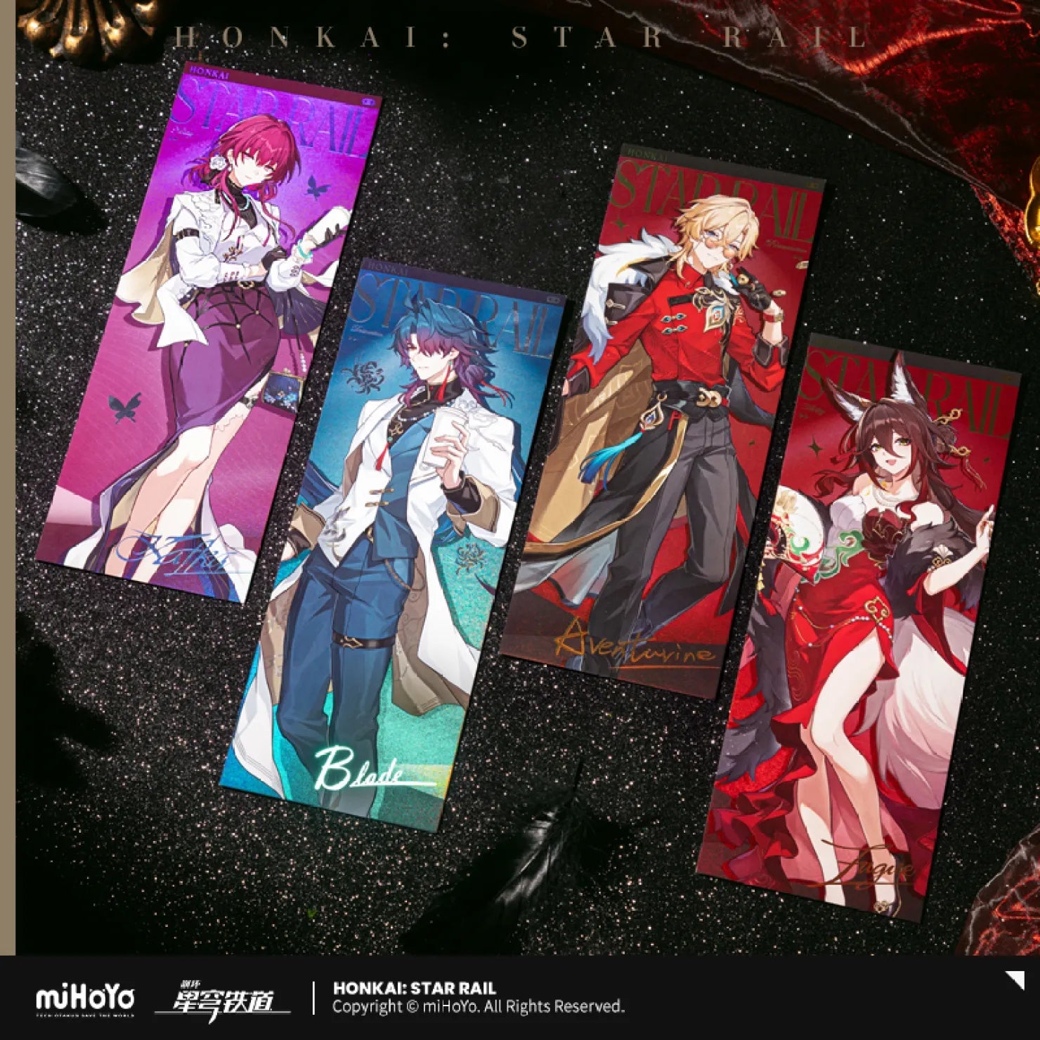 [OFFICIAL] Honkai Star Rail Train Journey Series Merch - Kafka, Blade, Aventurine, Fugue - Teyvat Tavern - Genshin Impact & Honkai Star Rail & 3Z Merch
