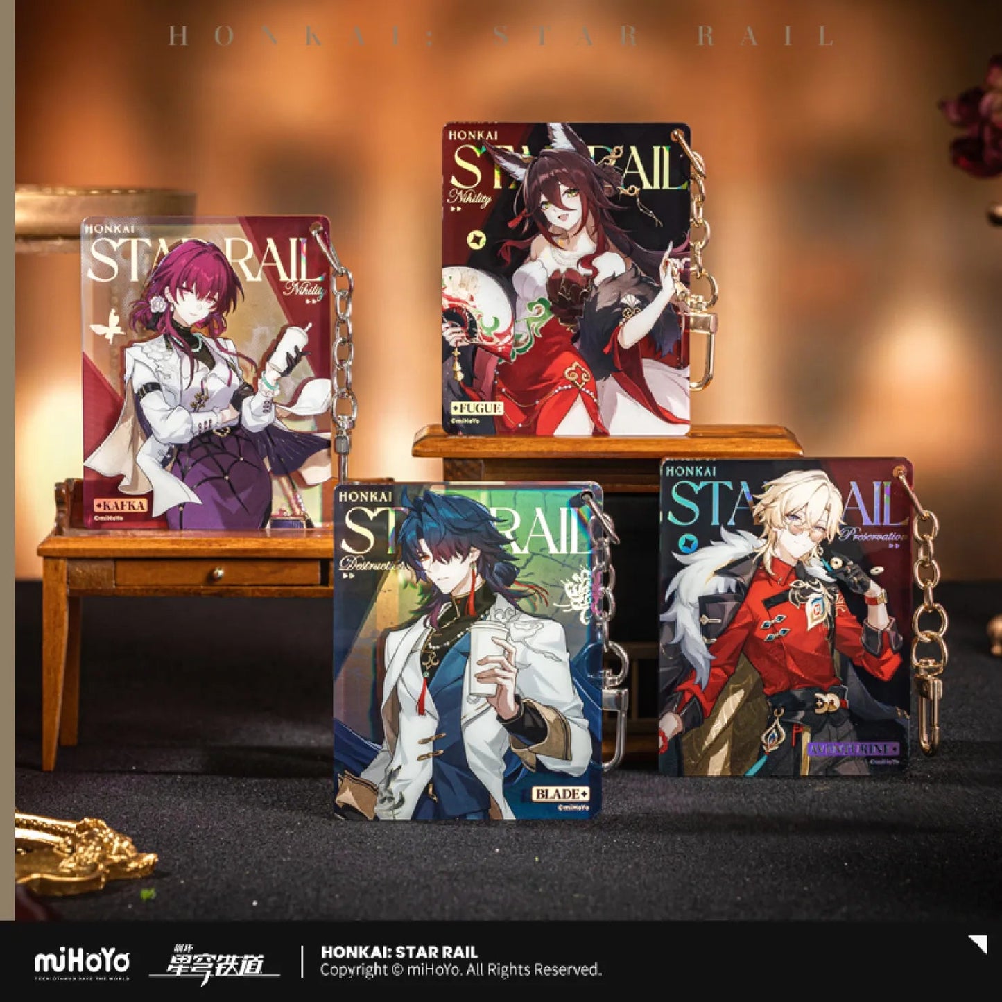 [OFFICIAL] Honkai Star Rail Train Journey Series Merch - Kafka, Blade, Aventurine, Fugue - Teyvat Tavern - Genshin Impact & Honkai Star Rail & 3Z Merch