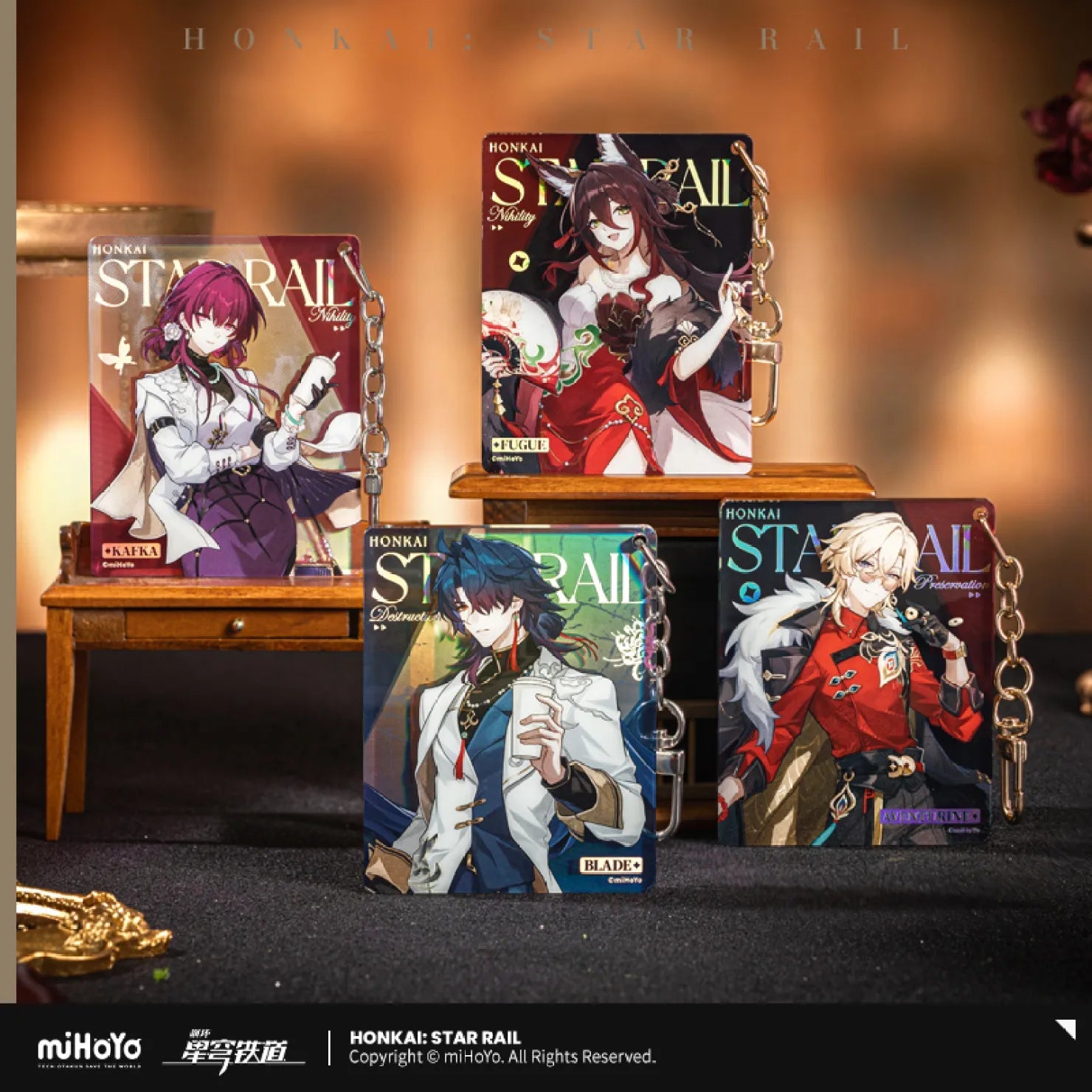 [OFFICIAL] Honkai Star Rail Train Journey Series Merch - Kafka, Blade, Aventurine, Fugue - Teyvat Tavern - Genshin Impact & Honkai Star Rail & 3Z Merch