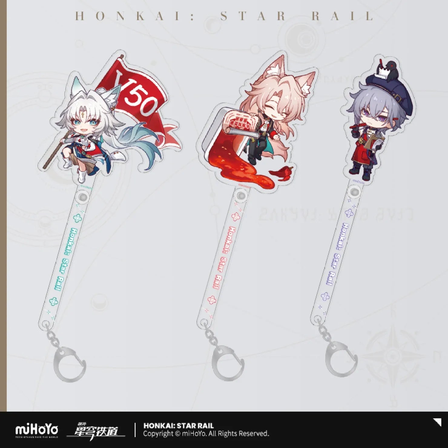 [OFFICIAL] Honkai Star Rail x KFC Cute Acrylic Decor Stick - Teyvat Tavern - Genshin Impact & Honkai Star Rail & 3Z Merch