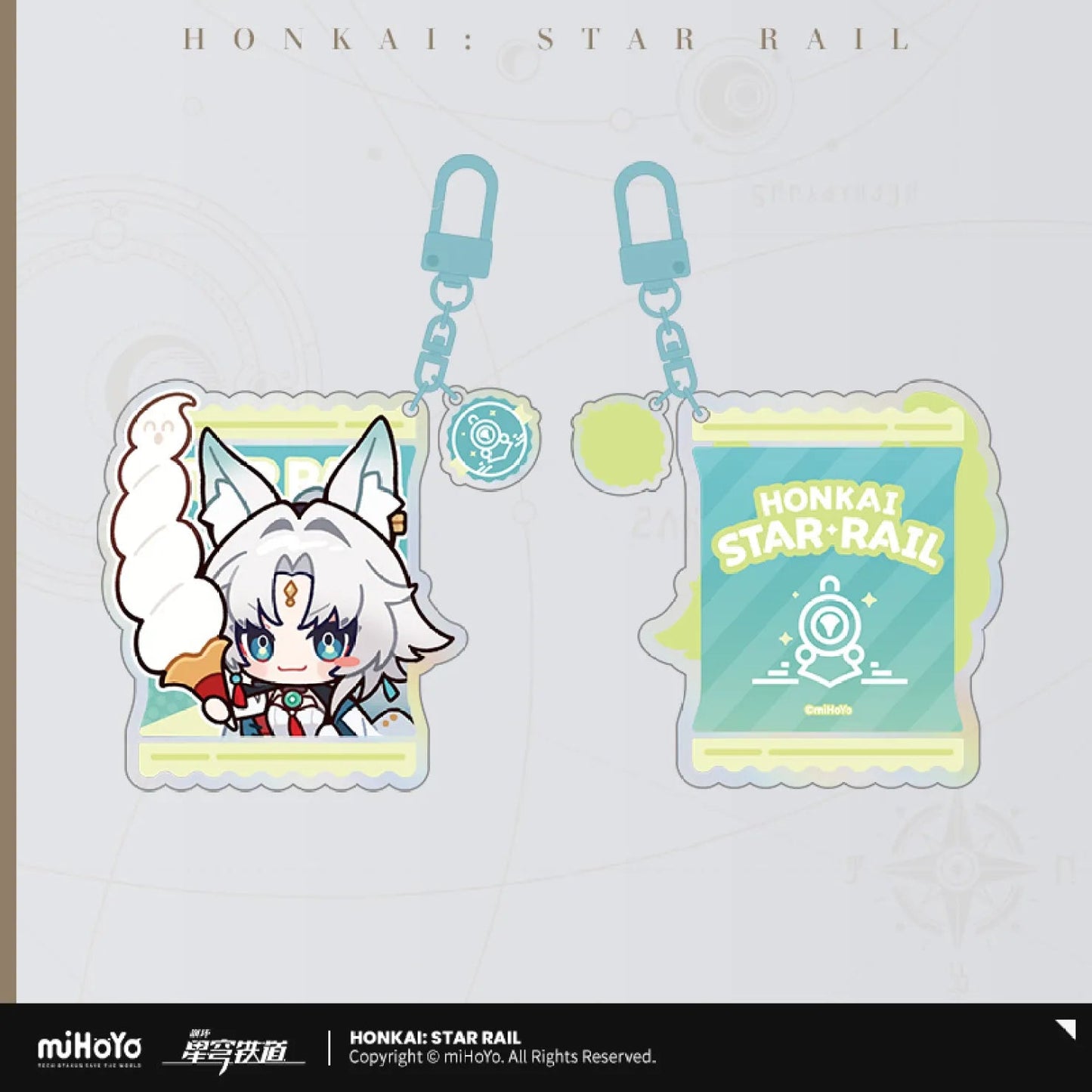 [OFFICIAL] Honkai Star Rail x KFC Cute Acrylic Keychain - Teyvat Tavern - Genshin Impact & Honkai Star Rail & 3Z Merch
