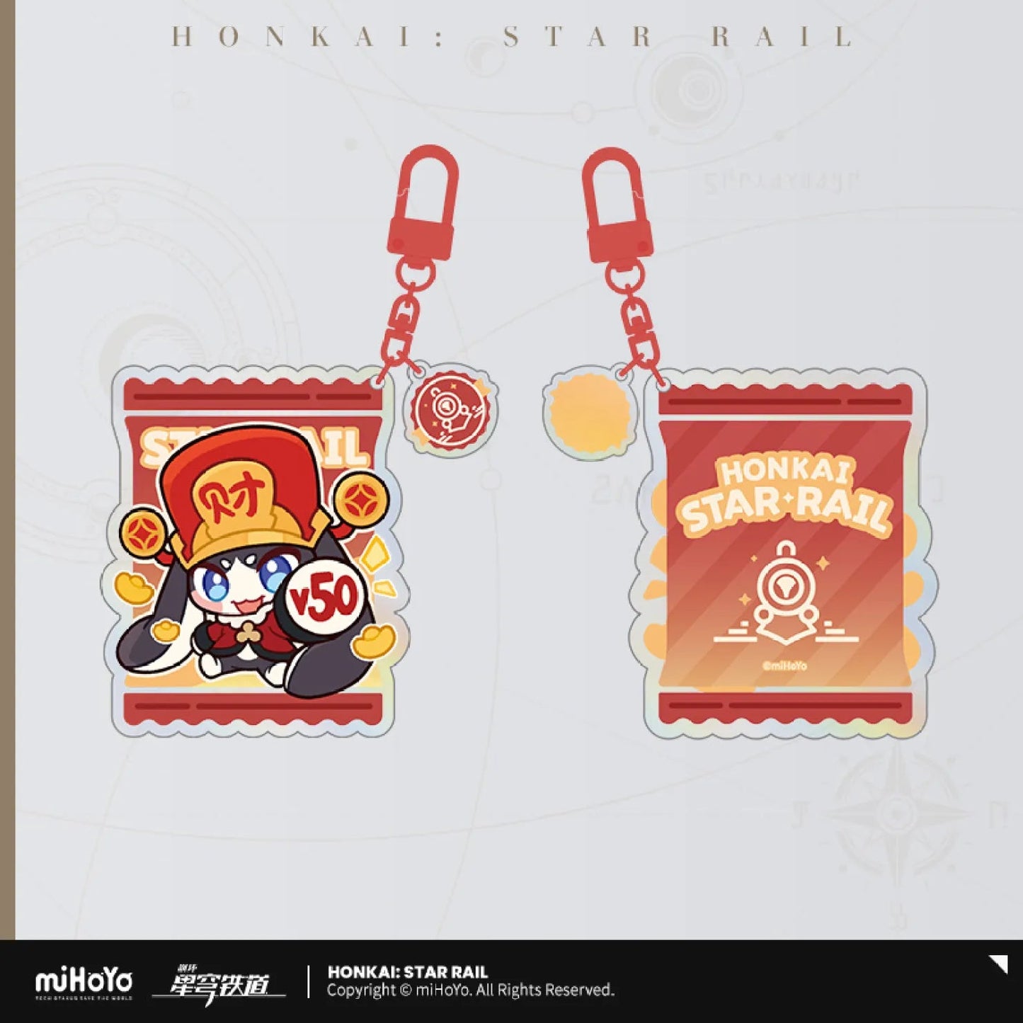 [OFFICIAL] Honkai Star Rail x KFC Cute Acrylic Keychain - Teyvat Tavern - Genshin Impact & Honkai Star Rail & 3Z Merch