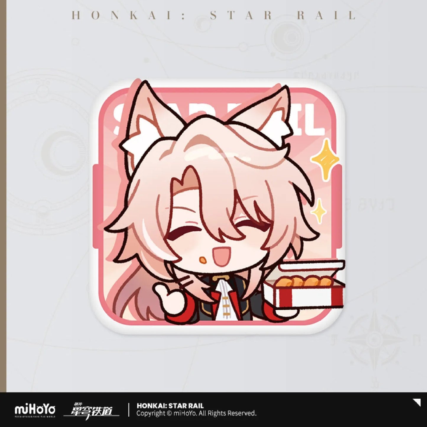 [OFFICIAL] Honkai Star Rail x KFC Cute Tinplate Badge - Teyvat Tavern - Genshin Impact & Honkai Star Rail & 3Z Merch