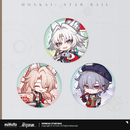 [OFFICIAL] Honkai Star Rail x KFC Cute Tinplate Round Badge - Teyvat Tavern - Genshin Impact & Honkai Star Rail & 3Z Merch