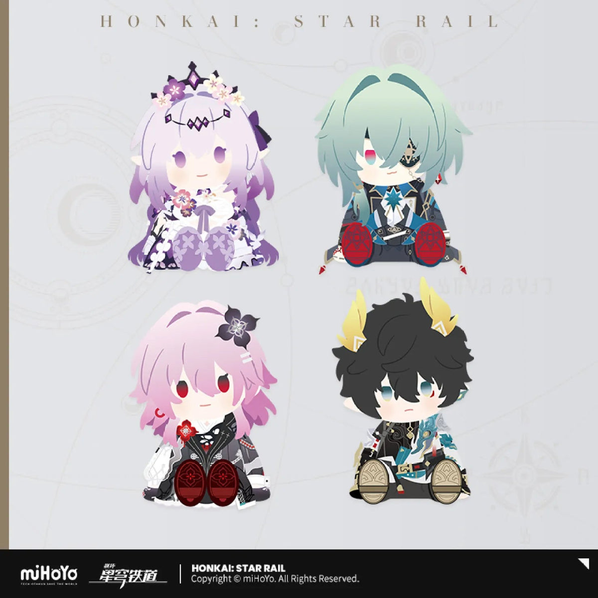 [OFFICIAL] HSR x POTEPOTTE Sitting Plush Doll Set Vol.3 - Teyvat Tavern - Genshin Impact & Honkai Star Rail & 3Z Merch
