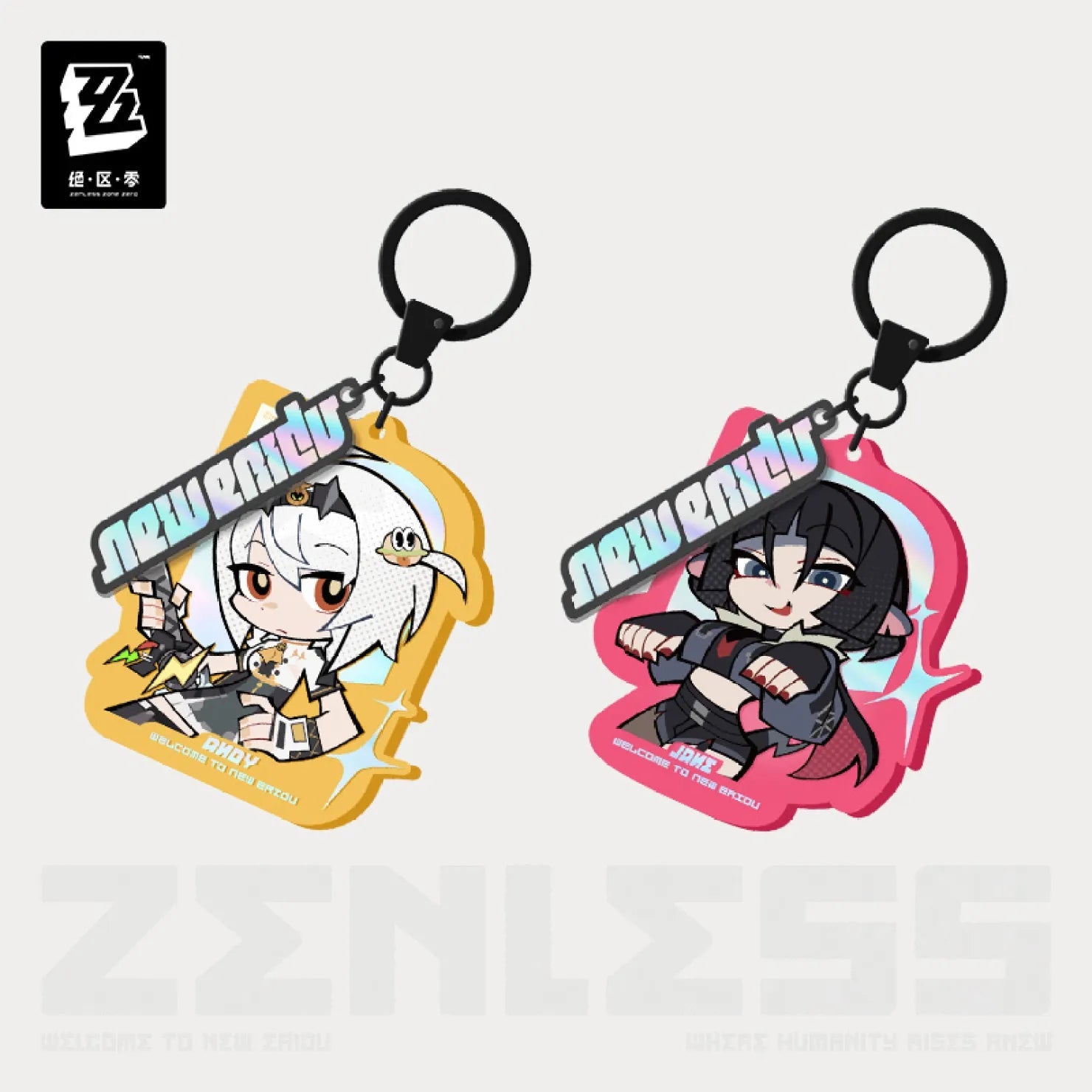 [OFFICIAL] New Eridu Series Chibi Acrylic Keychain - Unknown Faction - Teyvat Tavern - Genshin Impact & Honkai Star Rail & 3Z Merch
