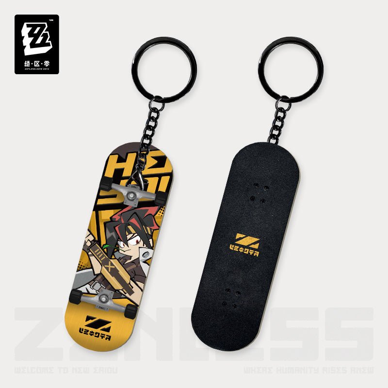 ZZZ New Eridu Series Chibi Fingertip Skateboard Keychain - Belobog