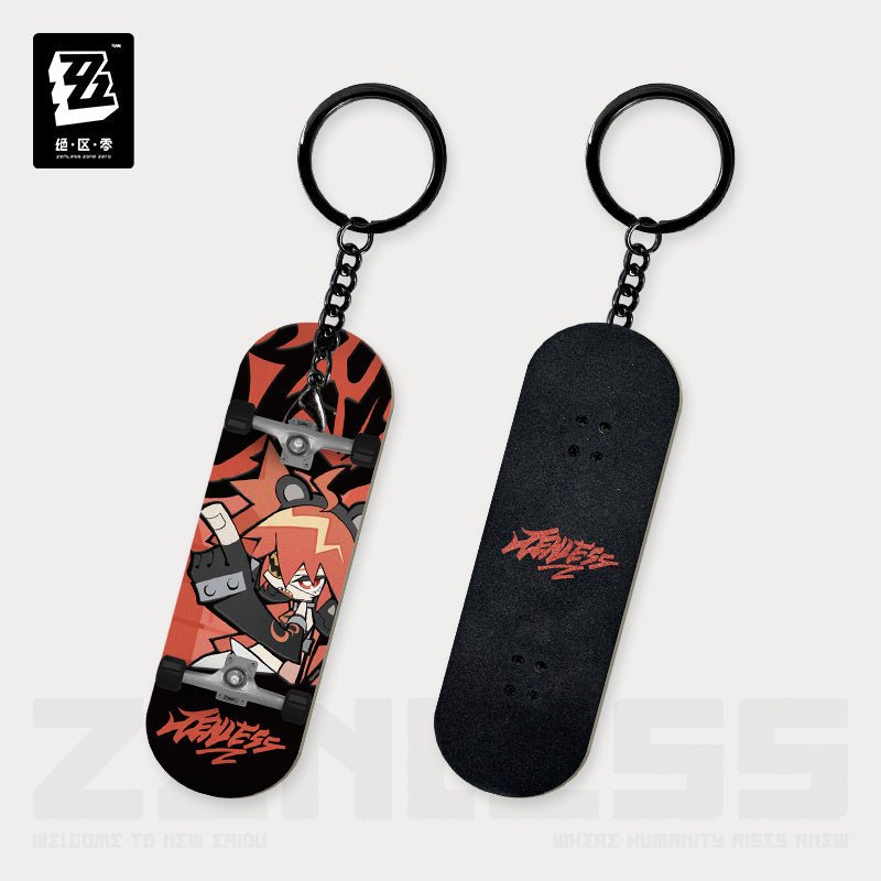 ZZZ New Eridu Series Chibi Fingertip Skateboard Keychain - Belobog