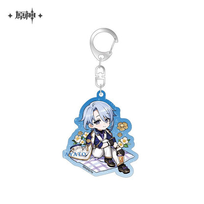 [OFFICIAL] Outing Party Theme Cute Character Badge and Keychain - Teyvat Tavern - Genshin Impact & Honkai Star Rail & 3Z Merch