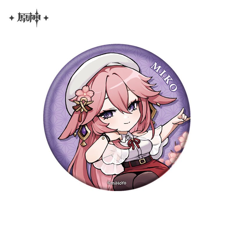 [OFFICIAL] Outing Party Theme Cute Character Badge and Keychain - Teyvat Tavern - Genshin Impact & Honkai Star Rail & 3Z Merch