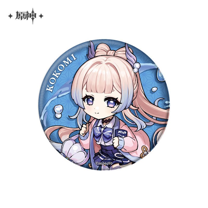 [OFFICIAL] Outing Party Theme Cute Character Badge and Keychain - Teyvat Tavern - Genshin Impact & Honkai Star Rail & 3Z Merch