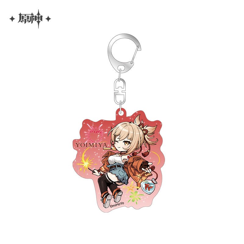 [OFFICIAL] Outing Party Theme Cute Character Badge and Keychain - Teyvat Tavern - Genshin Impact & Honkai Star Rail & 3Z Merch