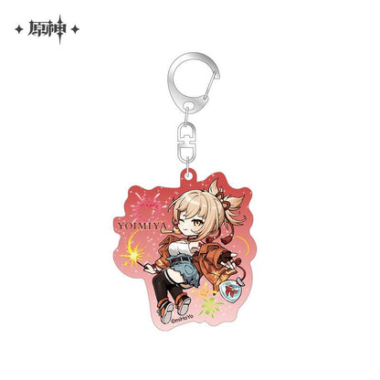[OFFICIAL] Outing Party Theme Cute Character Badge and Keychain - Teyvat Tavern - Genshin Impact & Honkai Star Rail & 3Z Merch