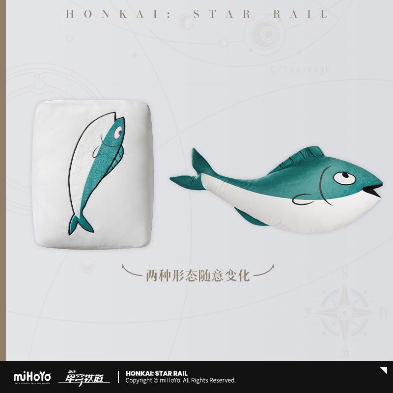 Honkai Star Rail Qingque's Celestial Jade Tile Deformable Throw Pillow