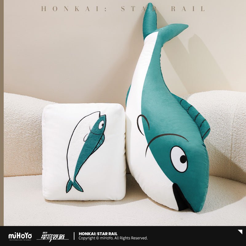 Honkai Star Rail Qingque's Celestial Jade Tile Deformable Throw Pillow