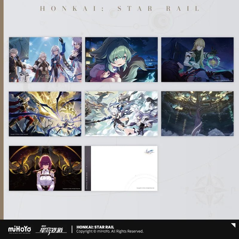 [OFFICIAL] The Memories of Walking with You Series Postcard Collection (34Pcs) - Teyvat Tavern - Genshin Impact & Honkai Star Rail & 3Z Merch