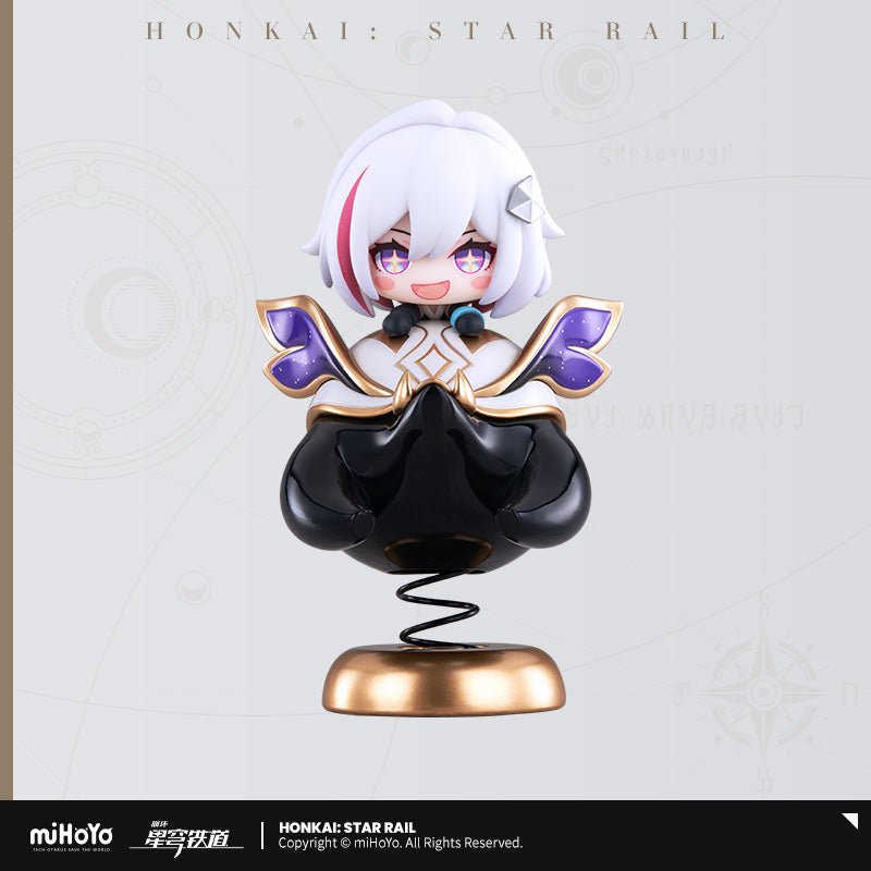 Official Honkai Star Rail Topaz and Numby Chibi Springy Shaking Figure
