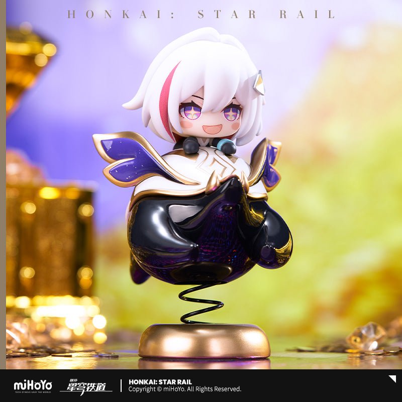 Official Honkai Star Rail Topaz and Numby Chibi Springy Shaking Figure