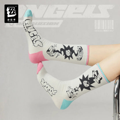 [OFFICIAL] Zenless Zone Zero Angels of Delusion Series Socks Set (3 Pack) - Teyvat Tavern - Genshin Impact & Honkai Star Rail & 3Z Merch