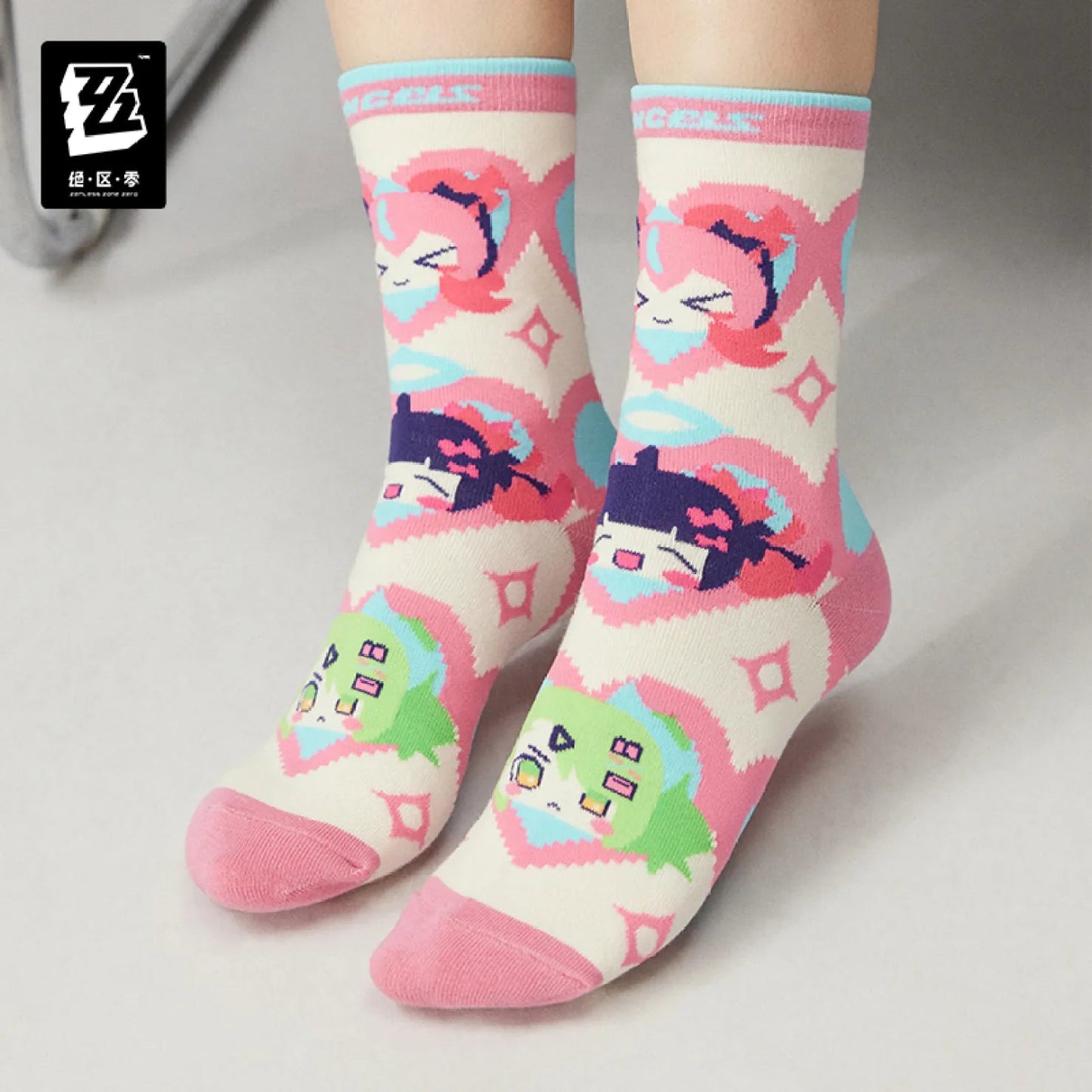 [OFFICIAL] Zenless Zone Zero Angels of Delusion Series Socks Set (3 Pack) - Teyvat Tavern - Genshin Impact & Honkai Star Rail & 3Z Merch