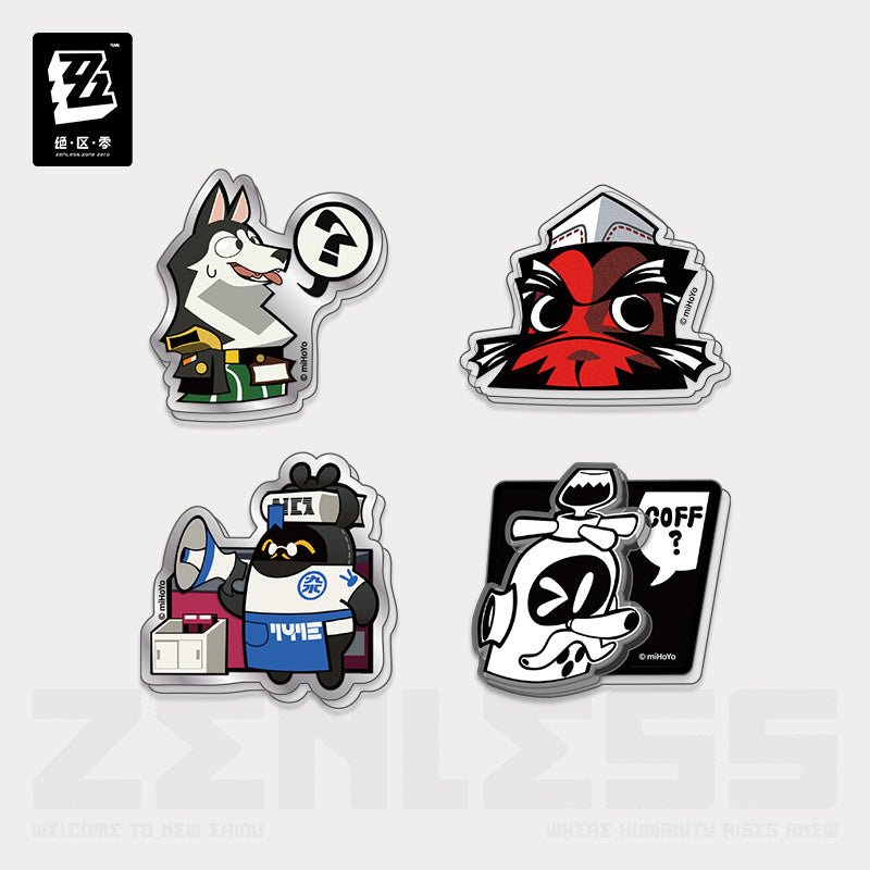 Zenless Zone Zero Equalizing Series Acrylic Fridge Magnets Set
